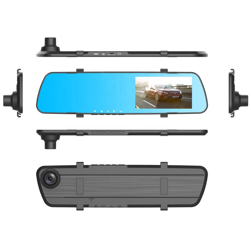 PRIMETECHS Espejo retrovisor Touch de 3mp FullHD, Doble cámara