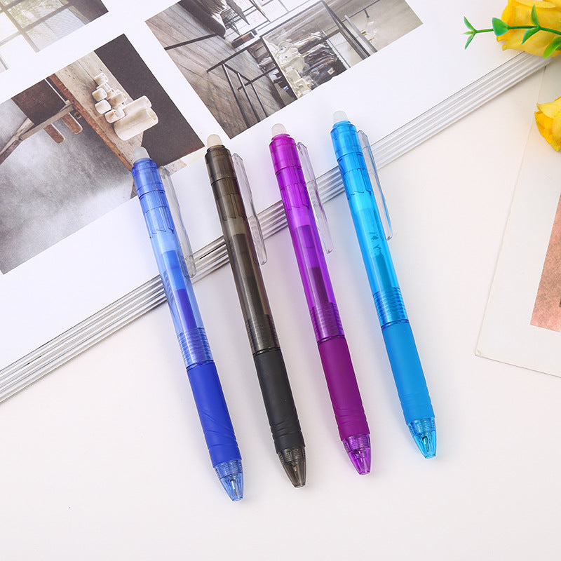 Bolígrafos borrables reutilizables inteligentes originales, bolígrafos  lisos extrafinos de 0,5mm, recarga de tinta negra de