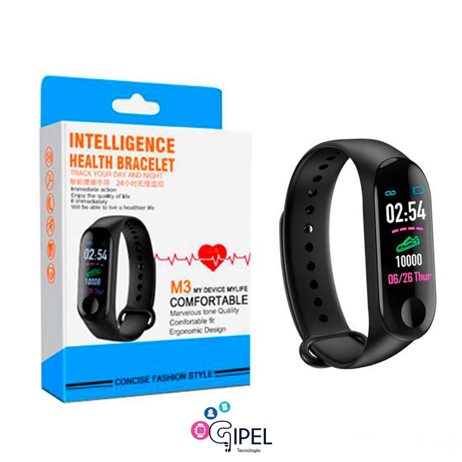 Smartband banda deportiva M3 Tecnologia Gipel