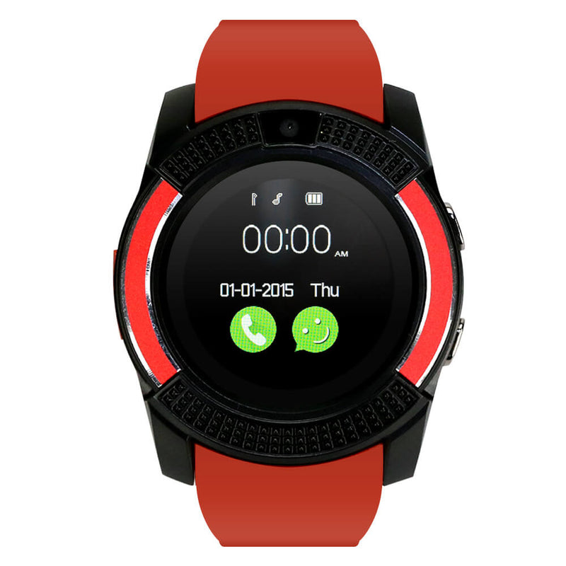 Reloj Celular V8 Smart Watch Redondo 360 Sim Sd Camara